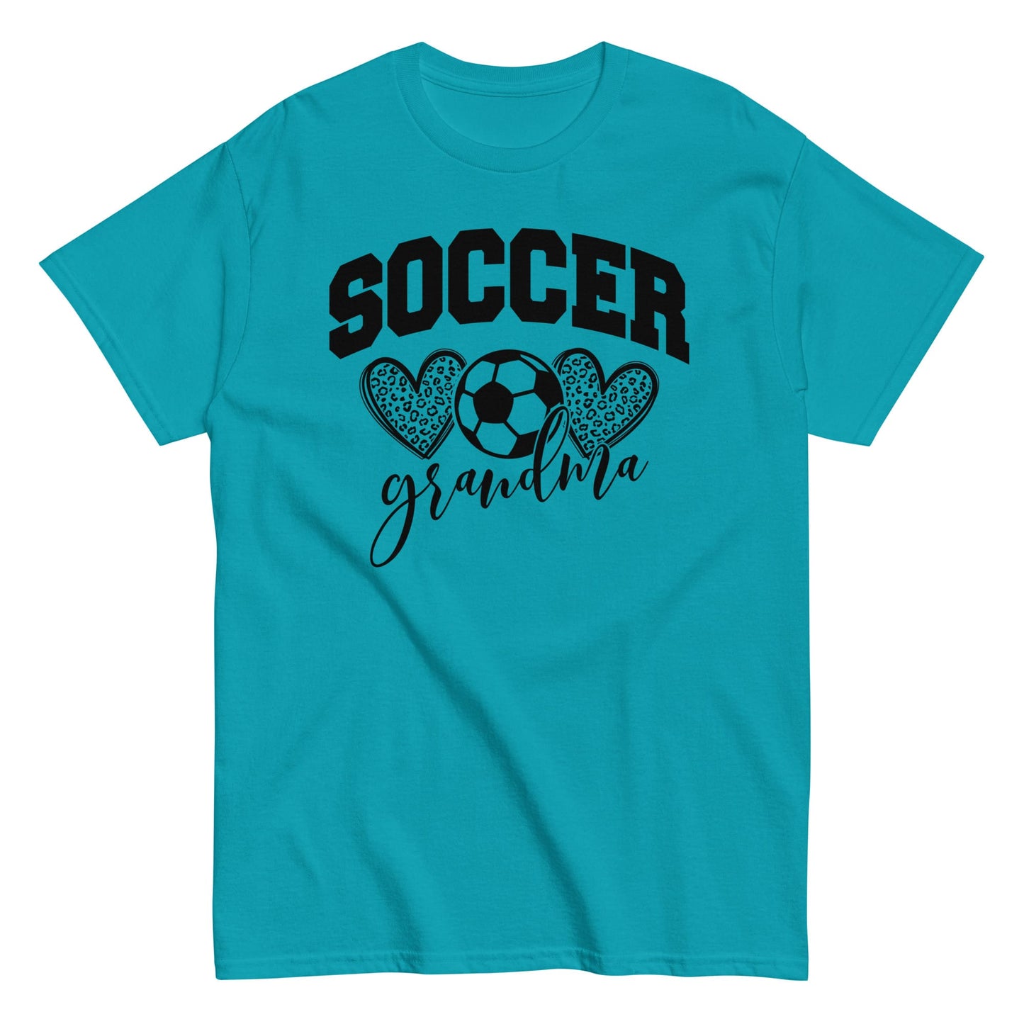 Soccer Grandma Hearts Shirt – Soccer Grandma Graphic Tee Tropical Blue / S Spirit Gear Collective T-Shirt