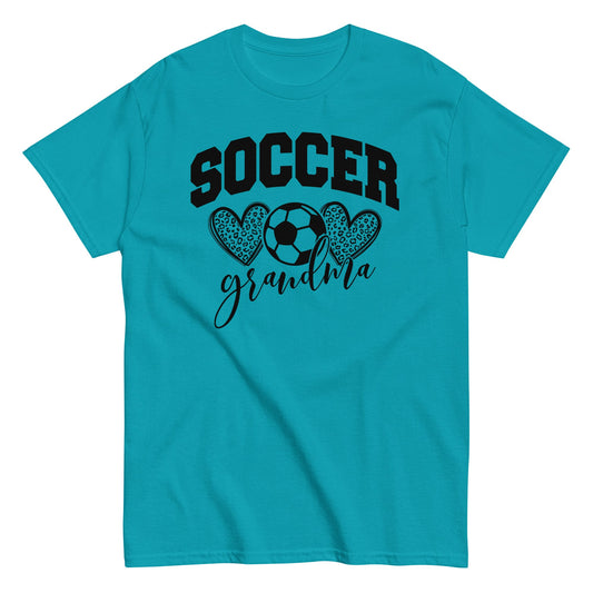 Soccer Grandma Hearts Shirt – Soccer Grandma Graphic Tee Tropical Blue / S Spirit Gear Collective T-Shirt