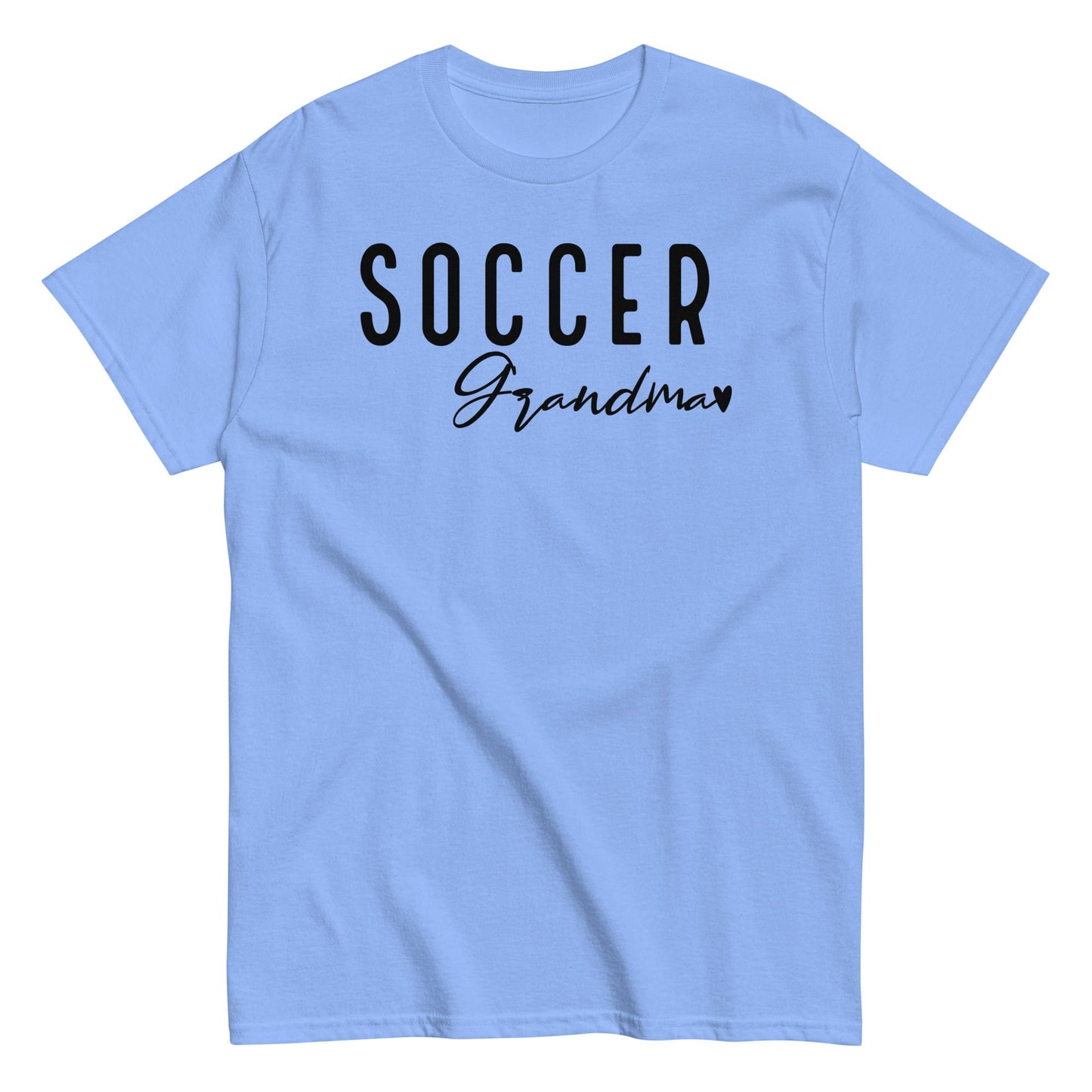 Soccer Grandma Shirt – Cute Soccer Grandmother T-Shirt Carolina Blue / S Spirit Gear Collective T-Shirt