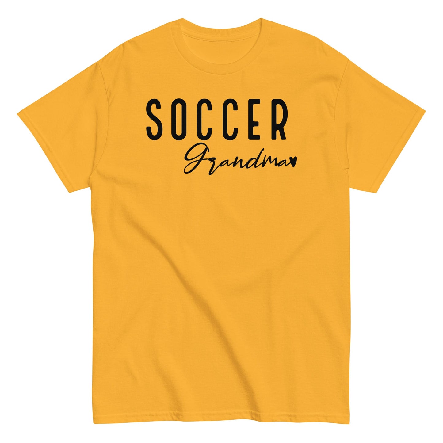 Soccer Grandma Shirt – Cute Soccer Grandmother T-Shirt Gold / S Spirit Gear Collective T-Shirt