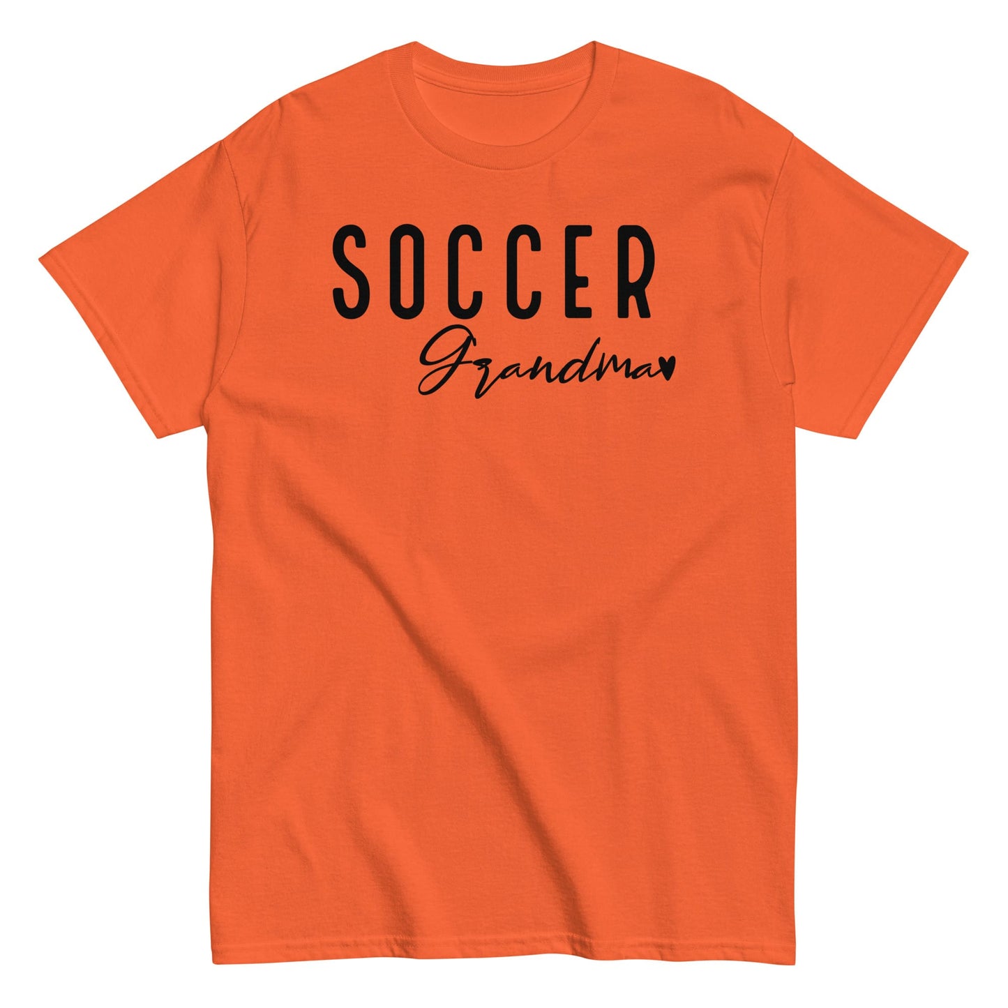 Soccer Grandma Shirt – Cute Soccer Grandmother T-Shirt Orange / S Spirit Gear Collective T-Shirt