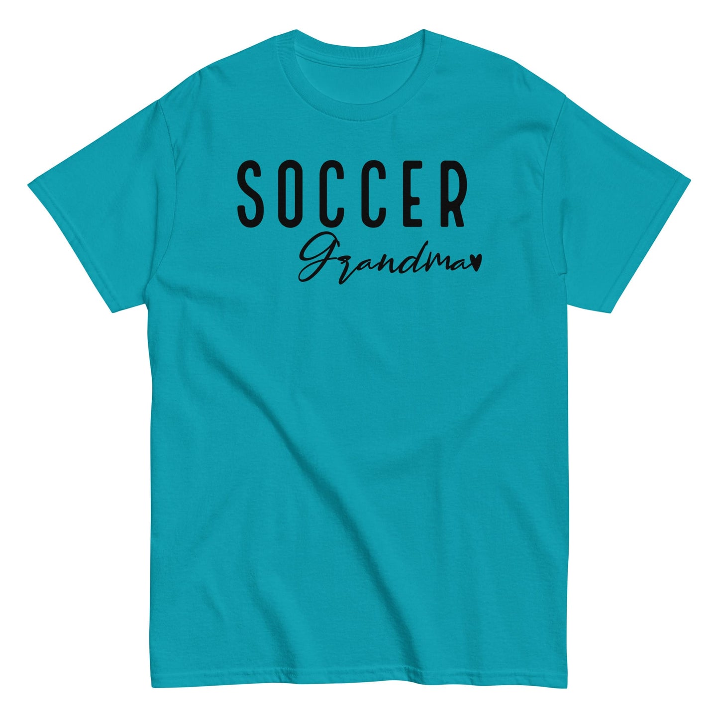 Soccer Grandma Shirt – Cute Soccer Grandmother T-Shirt Tropical Blue / S Spirit Gear Collective T-Shirt