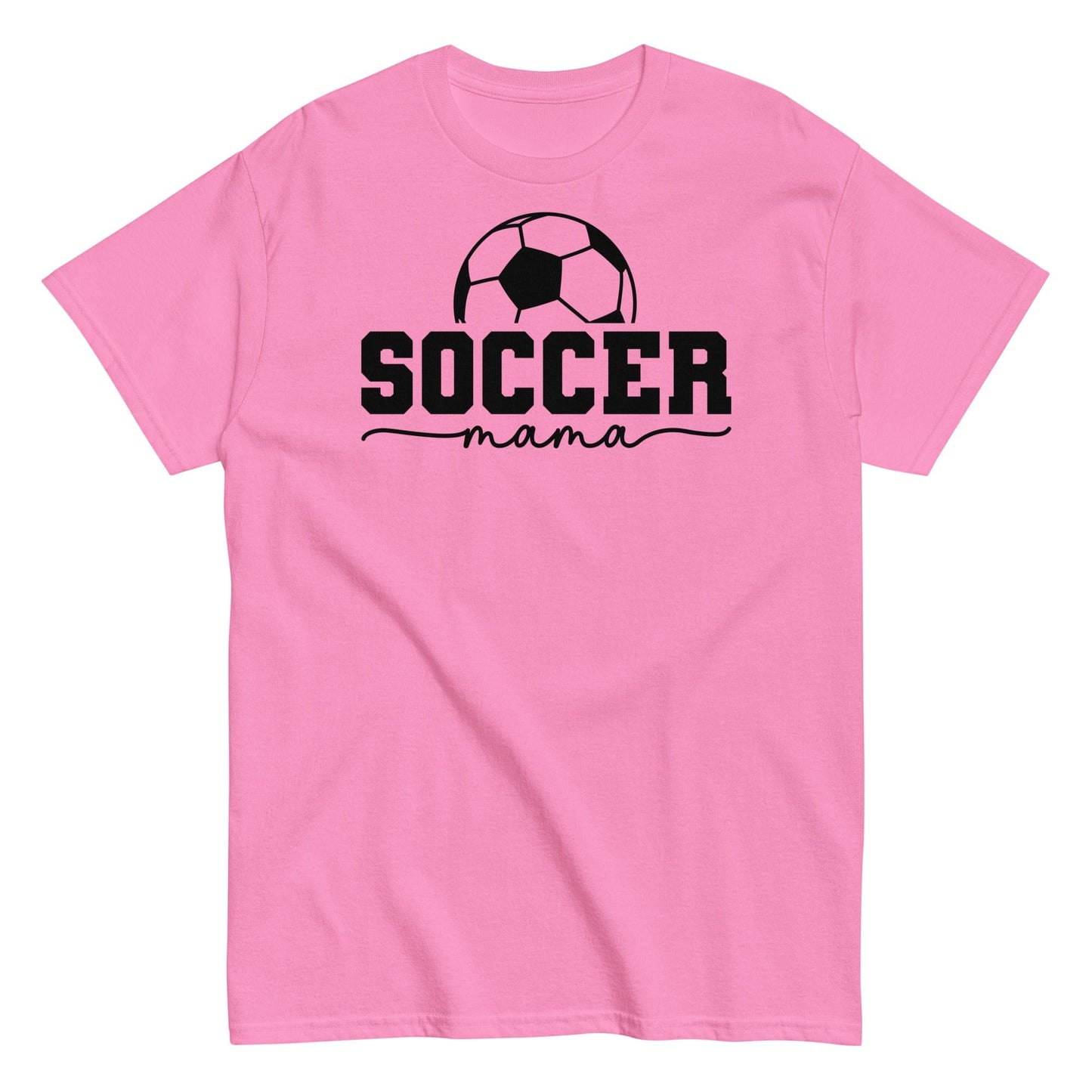 Soccer Mama T-Shirt - Bold Black Text and Soccer Ball Azalea / S Spirit Gear Collective T-Shirt