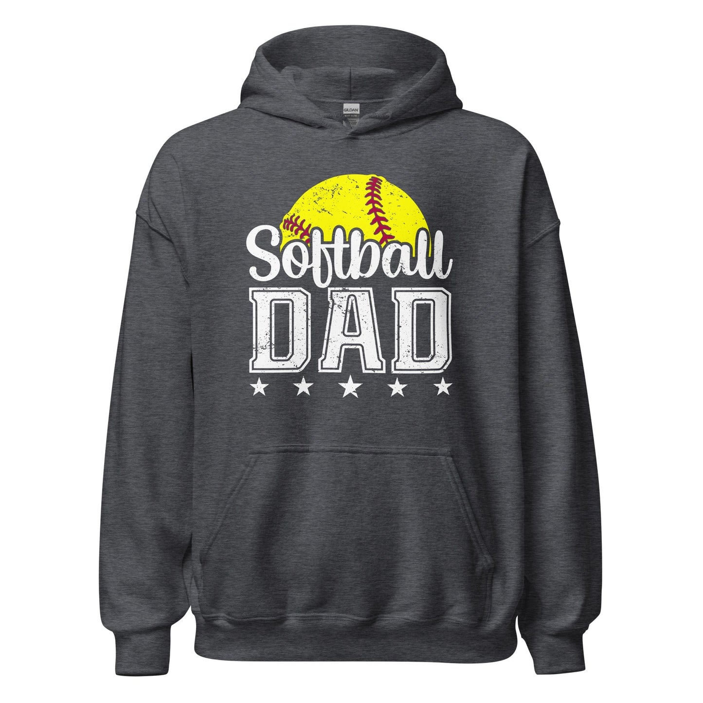 Softball Dad Hoodie Dark Heather / S Spirit Gear Collective Hoodie