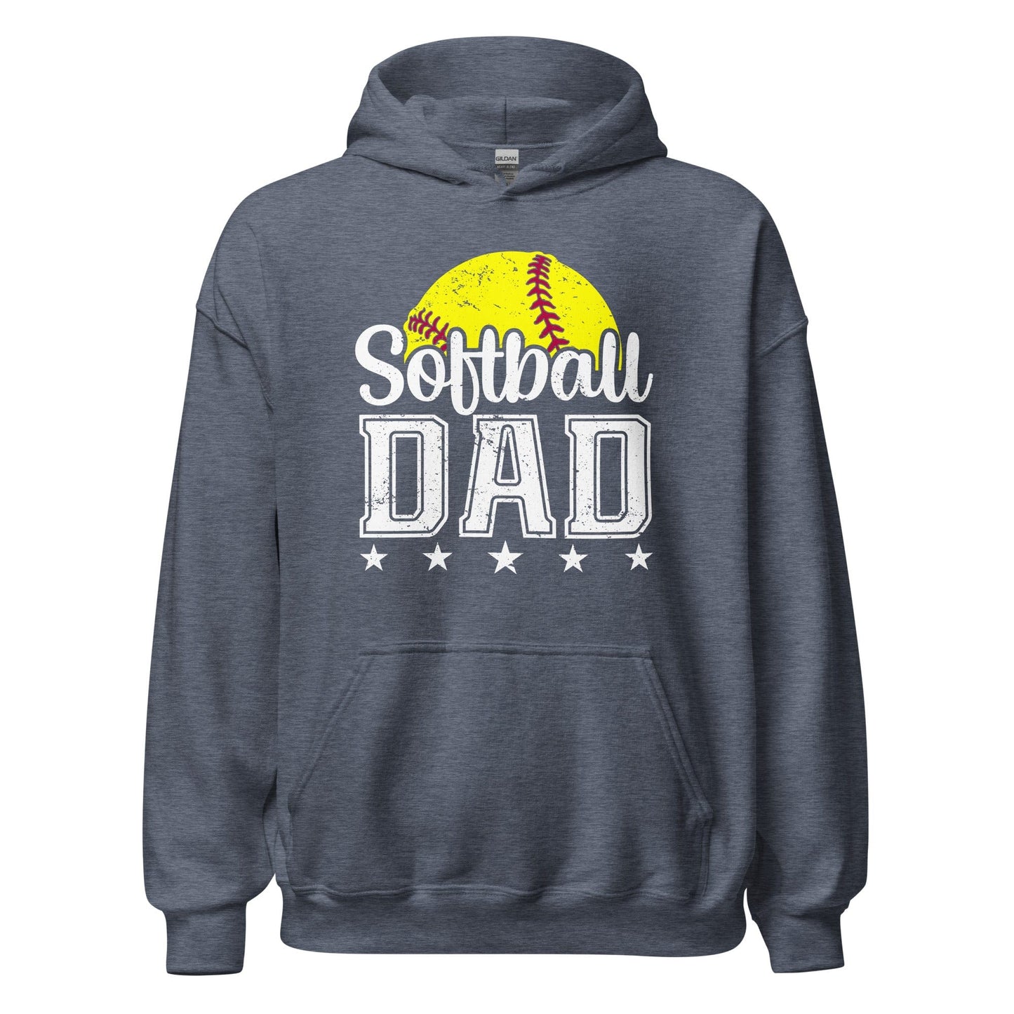 Softball Dad Hoodie Heather Sport Dark Navy / S Spirit Gear Collective Hoodie