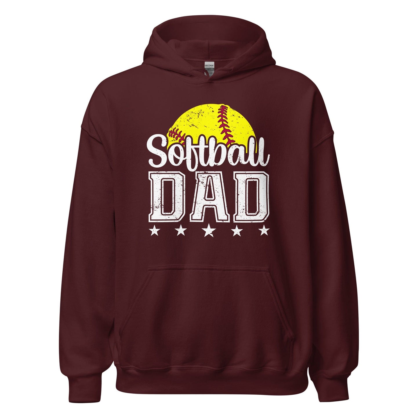 Softball Dad Hoodie Maroon / S Spirit Gear Collective Hoodie