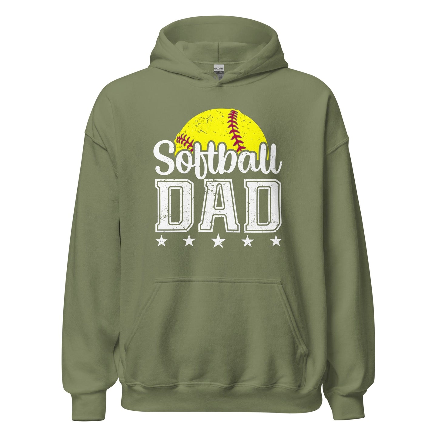 Softball Dad Hoodie Military Green / S Spirit Gear Collective Hoodie