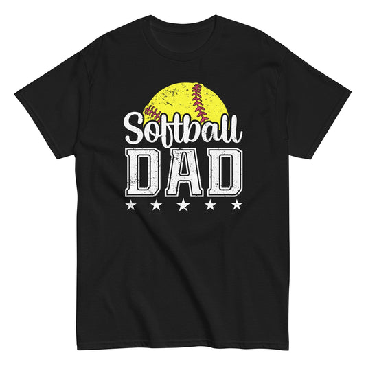 Softball Dad Shirt Black / S Spirit Gear Collective T-Shirt