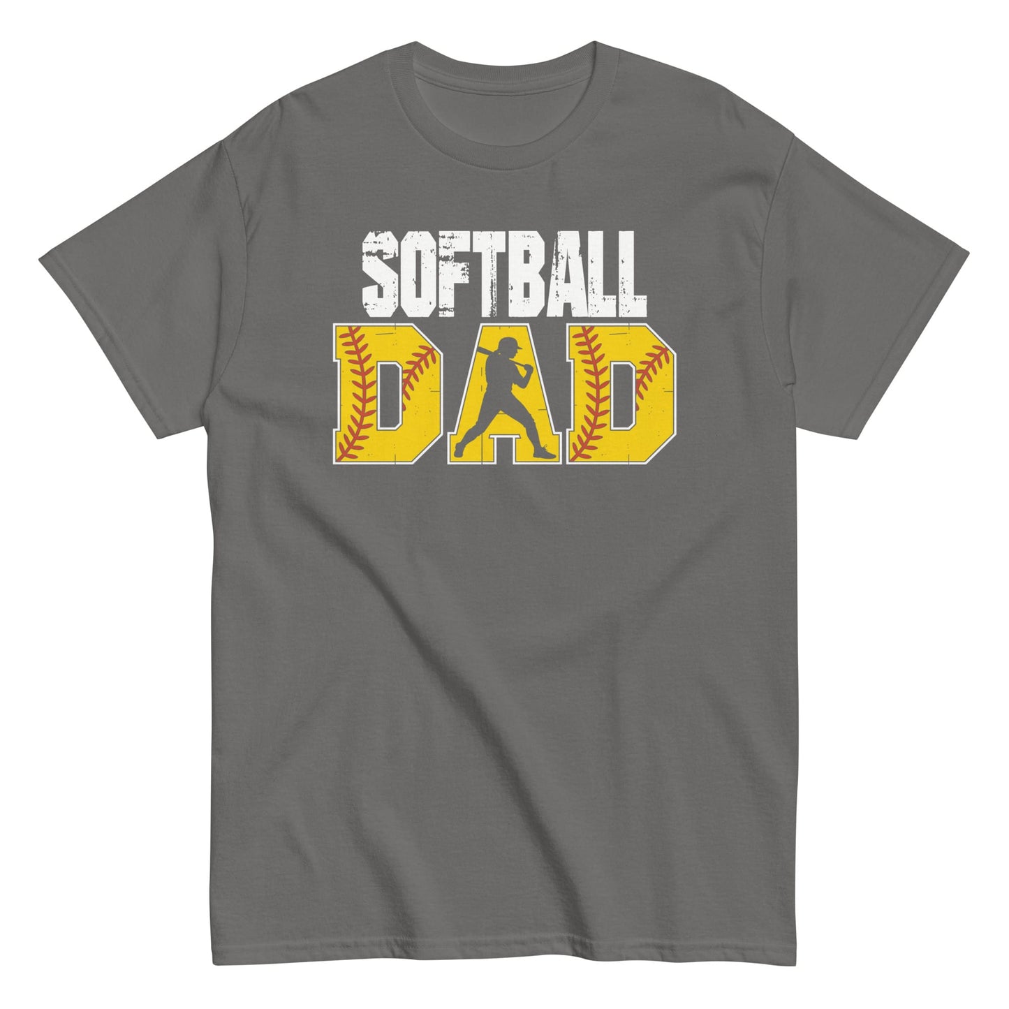 Softball Dad Shirt – Bold Game Day Tee for Proud Sports Fathers | Softball Fan Apparel Charcoal / S Spirit Gear Collective T-Shirt