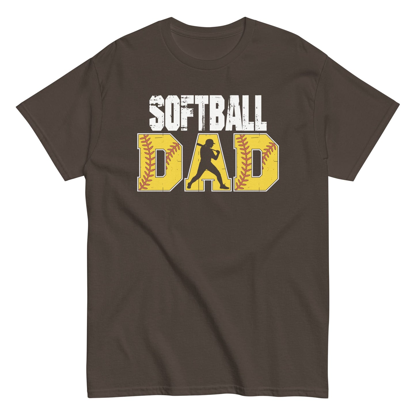 Softball Dad Shirt – Bold Game Day Tee for Proud Sports Fathers | Softball Fan Apparel Dark Chocolate / S Spirit Gear Collective T-Shirt