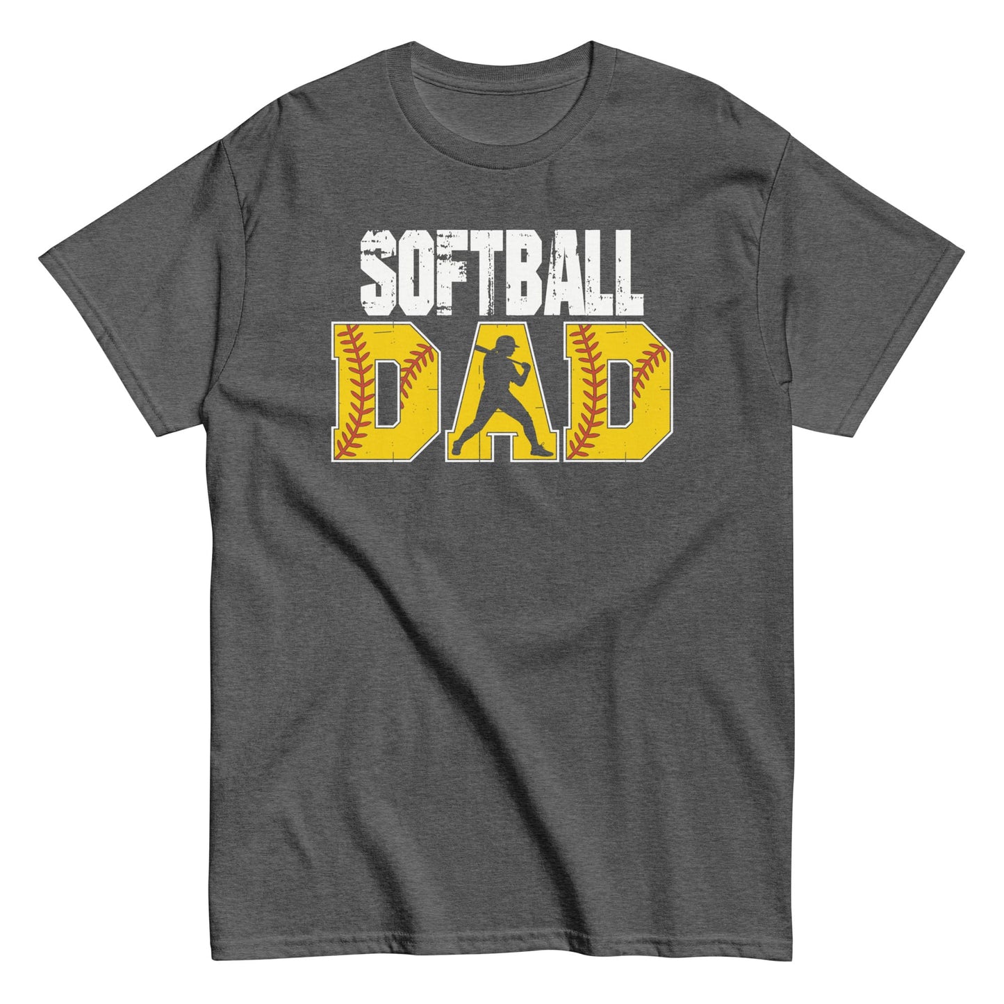 Softball Dad Shirt – Bold Game Day Tee for Proud Sports Fathers | Softball Fan Apparel Dark Heather / S Spirit Gear Collective T-Shirt