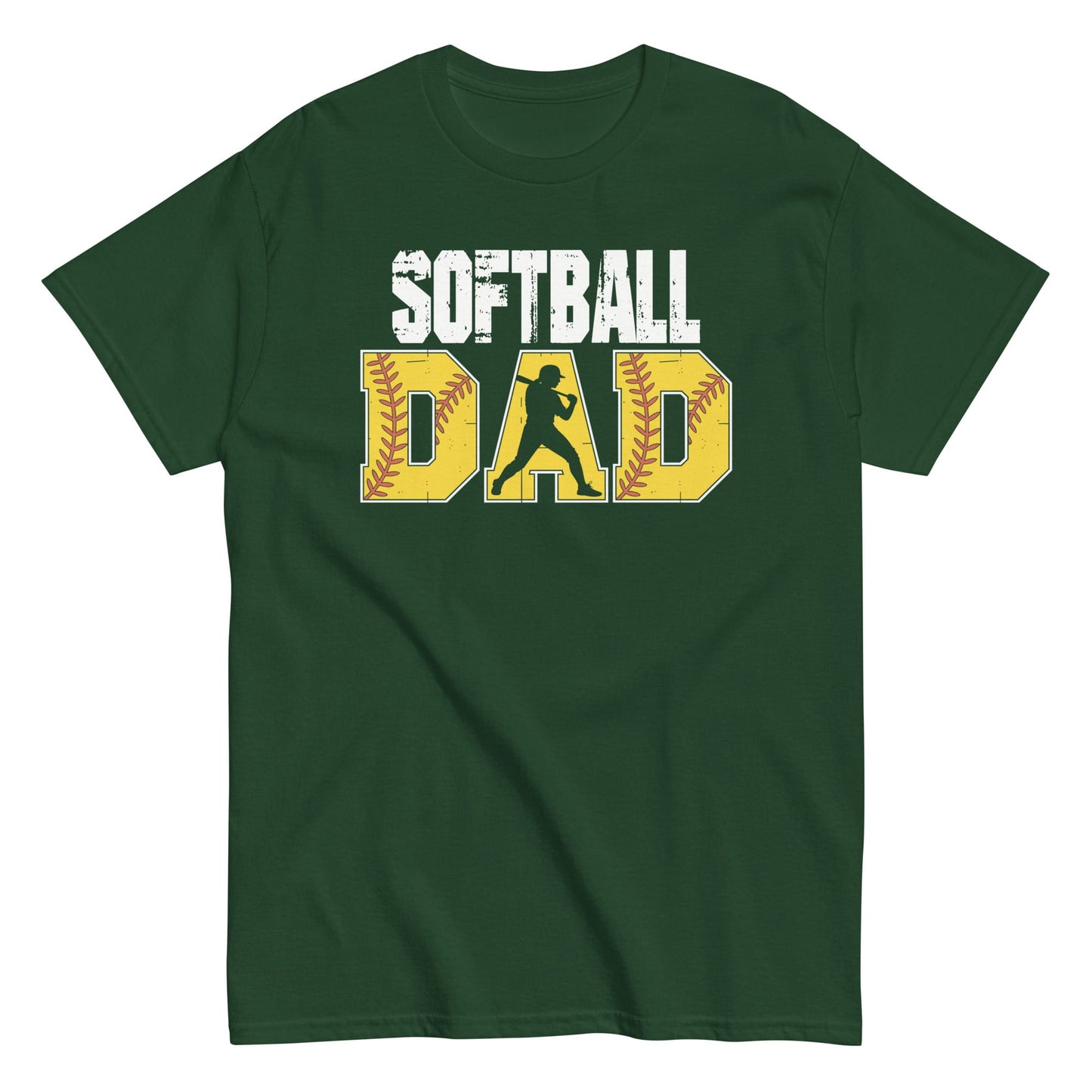 Softball Dad Shirt – Bold Game Day Tee for Proud Sports Fathers | Softball Fan Apparel Forest Green / S Spirit Gear Collective T-Shirt
