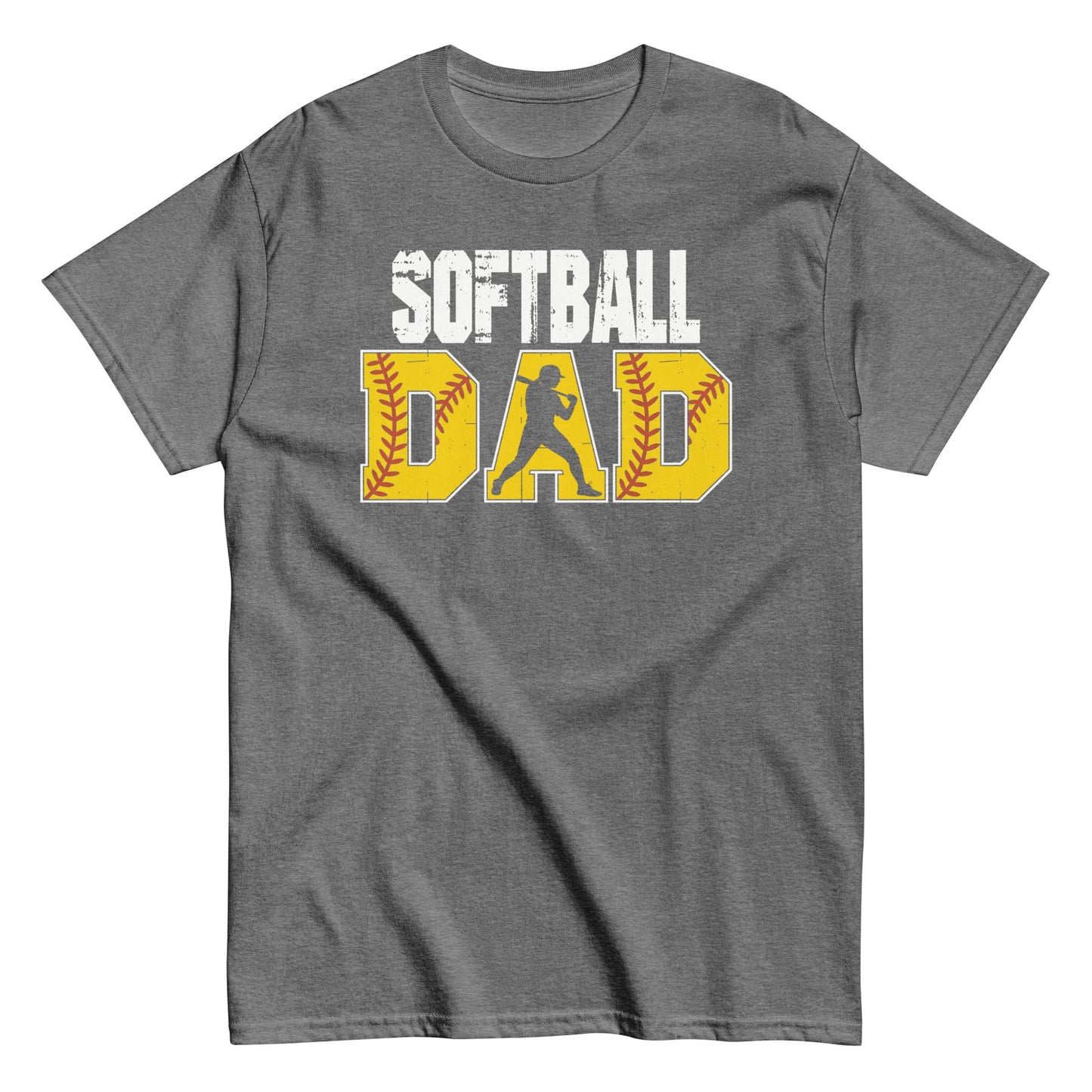 Softball Dad Shirt – Bold Game Day Tee for Proud Sports Fathers | Softball Fan Apparel Graphite Heather / S Spirit Gear Collective T-Shirt