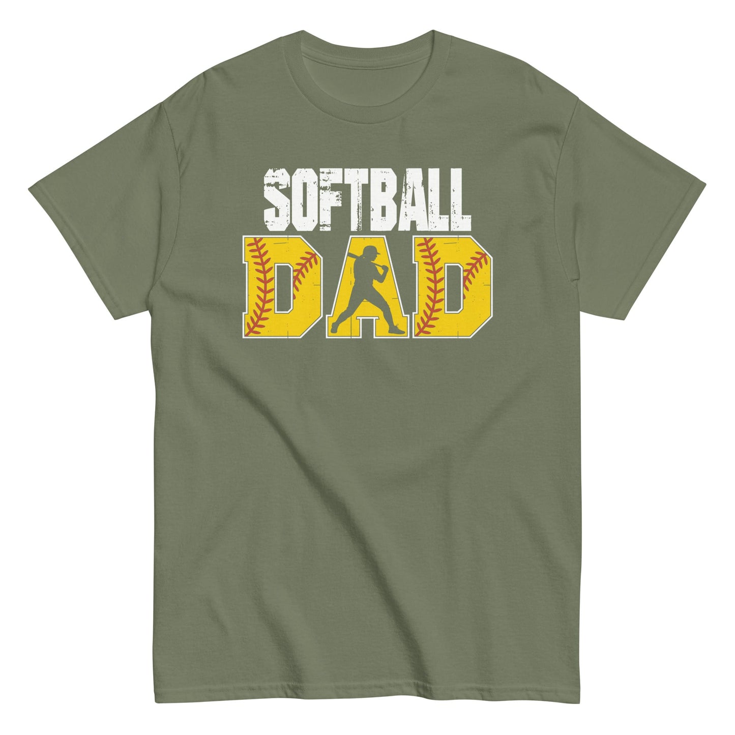 Softball Dad Shirt – Bold Game Day Tee for Proud Sports Fathers | Softball Fan Apparel Military Green / S Spirit Gear Collective T-Shirt