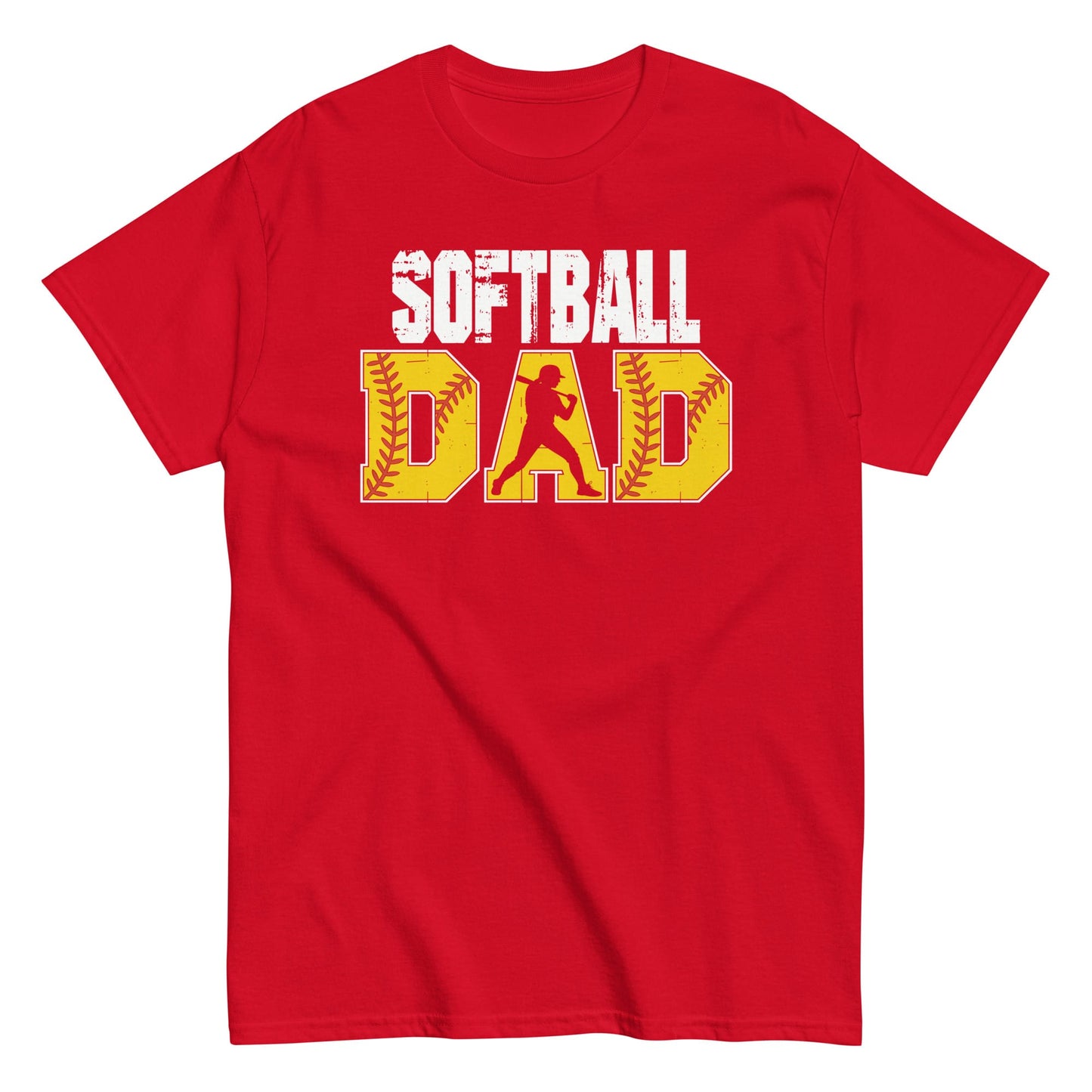 Softball Dad Shirt – Bold Game Day Tee for Proud Sports Fathers | Softball Fan Apparel Red / S Spirit Gear Collective T-Shirt