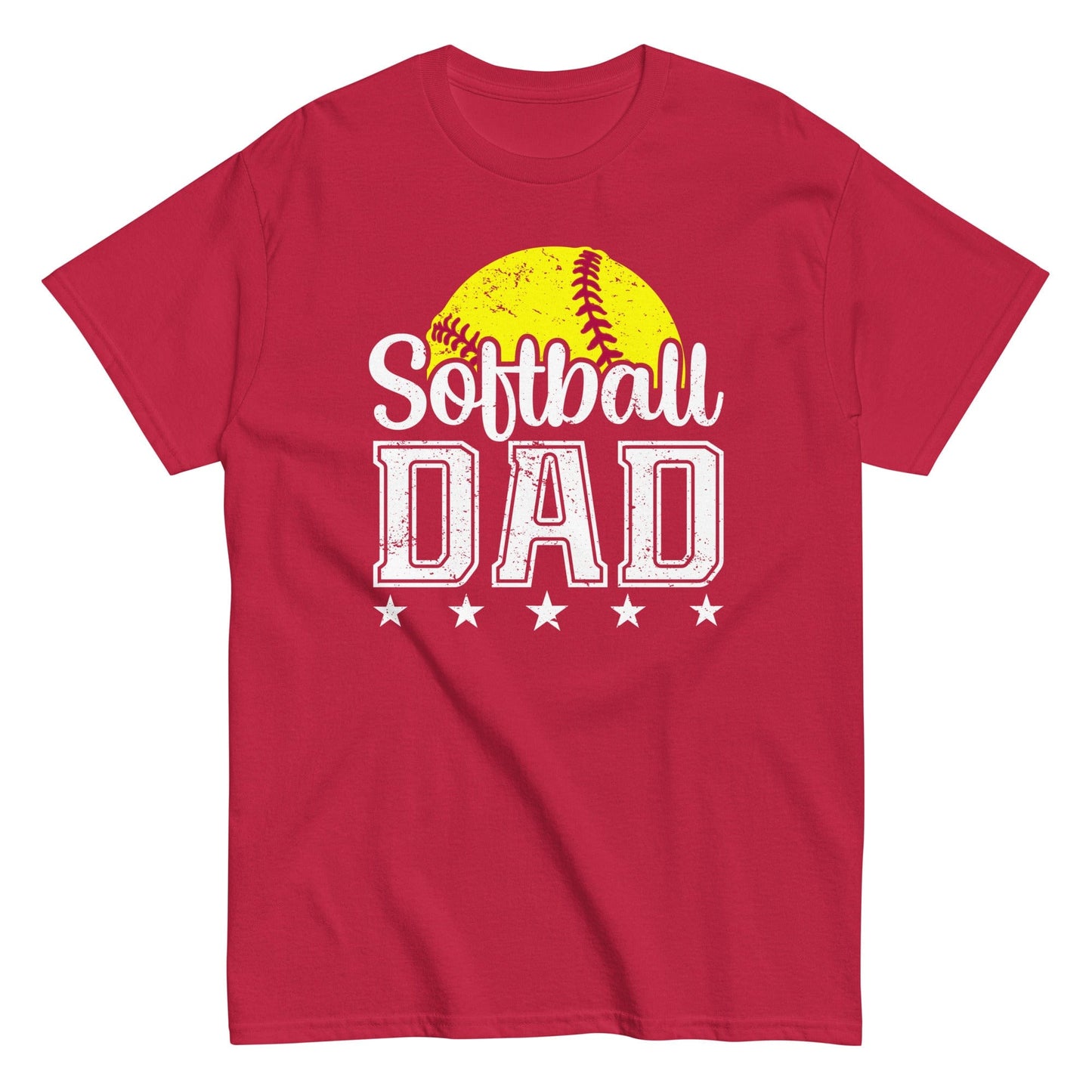 Softball Dad Shirt Cardinal / S Spirit Gear Collective T-Shirt