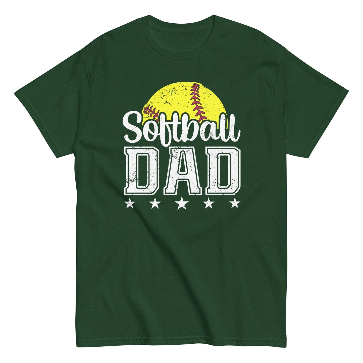 Softball Dad Shirt Forest Green / S Spirit Gear Collective T-Shirt