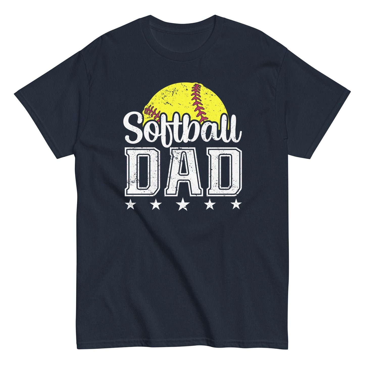 Softball Dad Shirt Navy / S Spirit Gear Collective T-Shirt