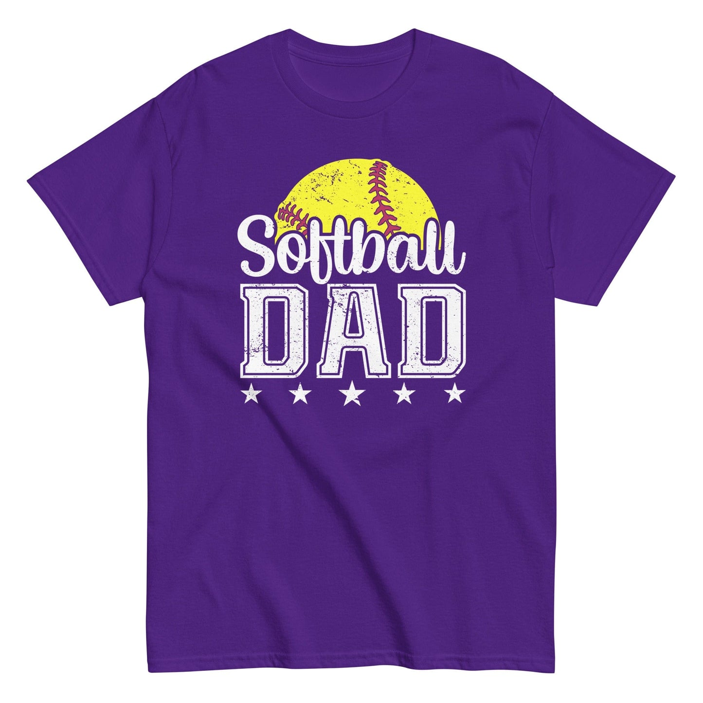 Softball Dad Shirt Purple / S Spirit Gear Collective T-Shirt