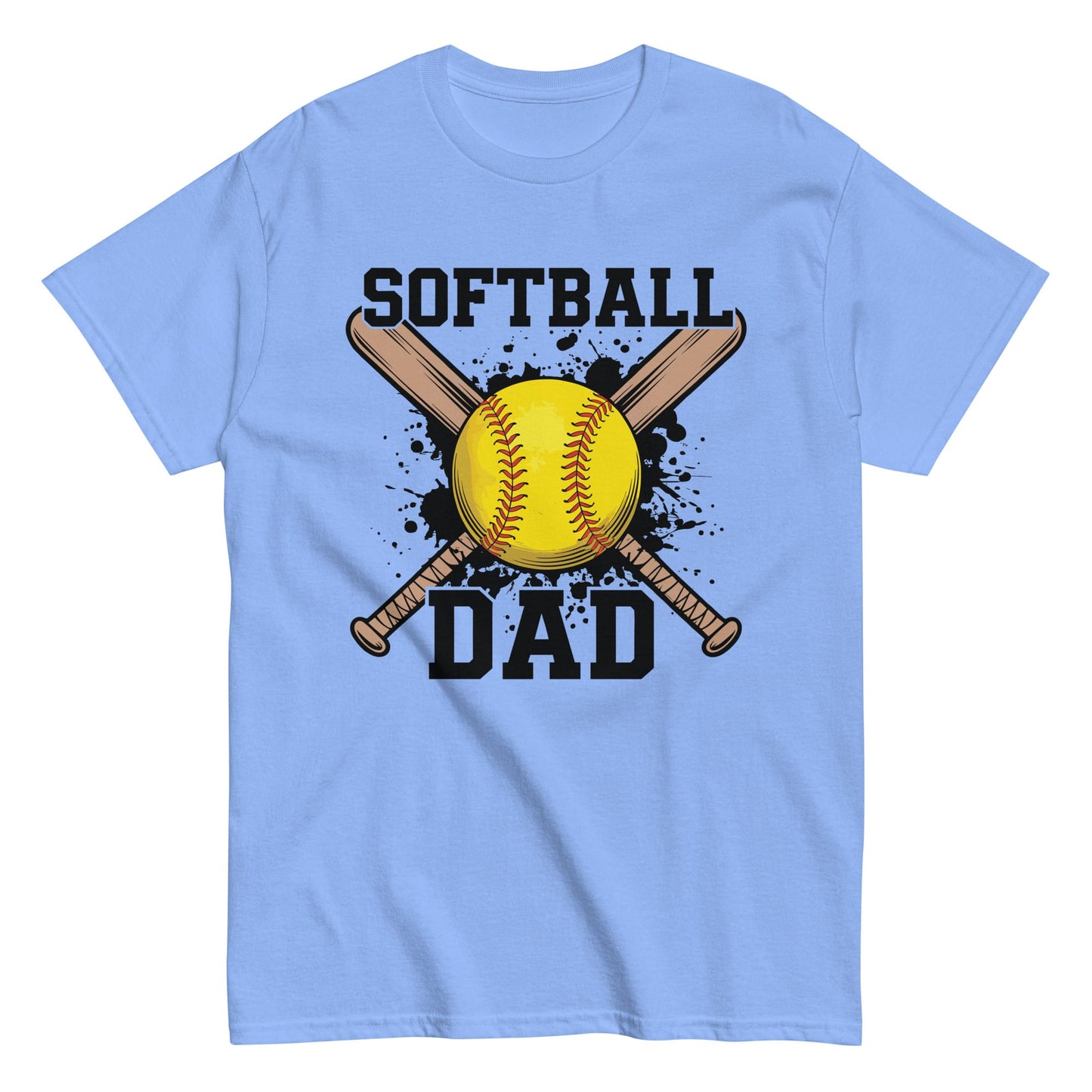 Softball Dad T-Shirt – Proud Softball Dad Shirt, Game Day Spirit Tee Carolina Blue / S Spirit Gear Collective T-Shirt