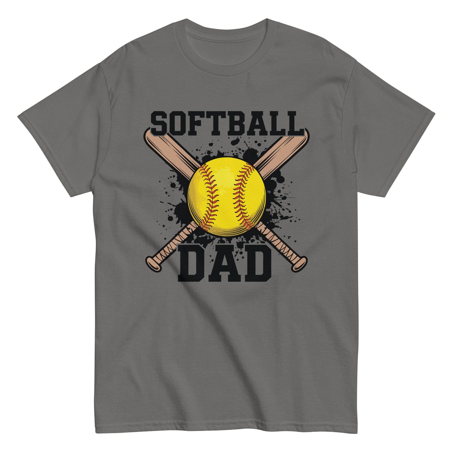 Softball Dad T-Shirt – Proud Softball Dad Shirt, Game Day Spirit Tee Charcoal / S Spirit Gear Collective T-Shirt