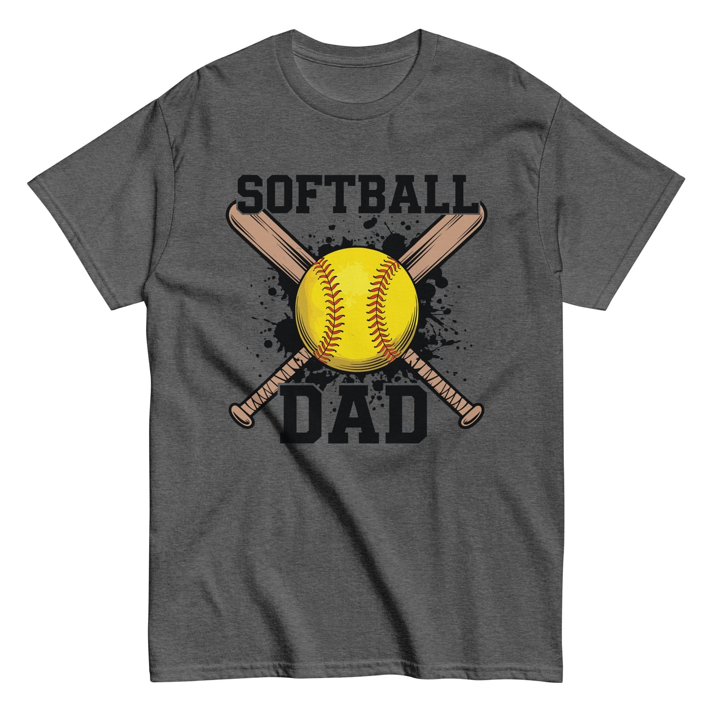Softball Dad T-Shirt – Proud Softball Dad Shirt, Game Day Spirit Tee Dark Heather / S Spirit Gear Collective T-Shirt