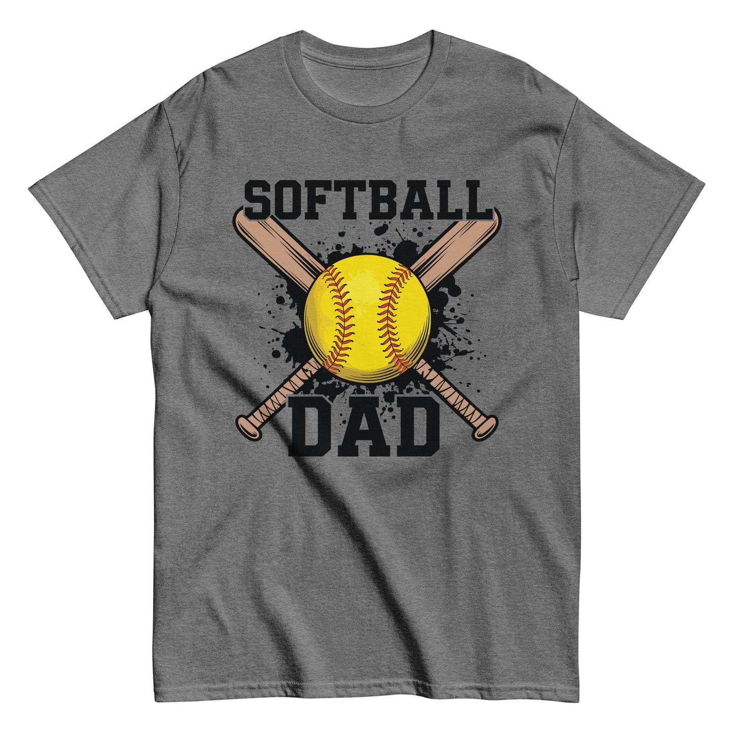 Softball Dad T-Shirt – Proud Softball Dad Shirt, Game Day Spirit Tee Graphite Heather / S Spirit Gear Collective T-Shirt