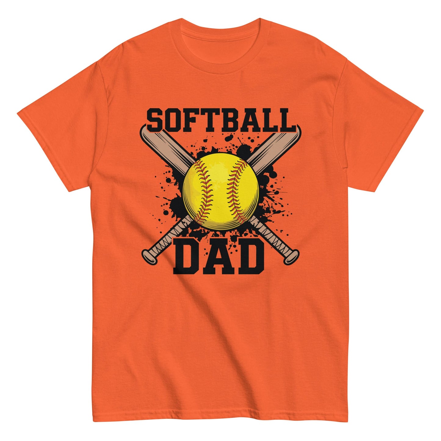 Softball Dad T-Shirt – Proud Softball Dad Shirt, Game Day Spirit Tee Orange / S Spirit Gear Collective T-Shirt