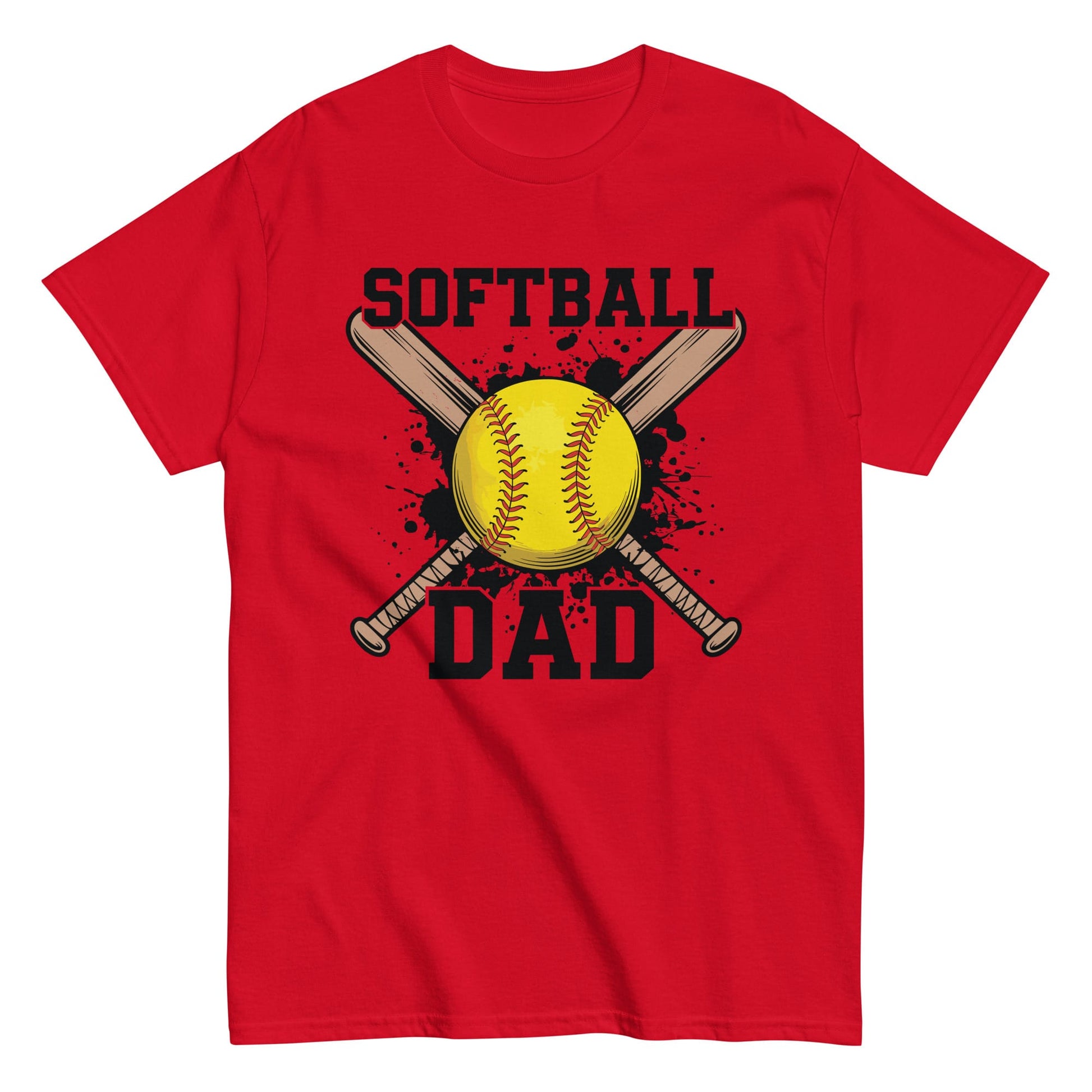 Softball Dad T-Shirt – Proud Softball Dad Shirt, Game Day Spirit Tee Red / S Spirit Gear Collective T-Shirt