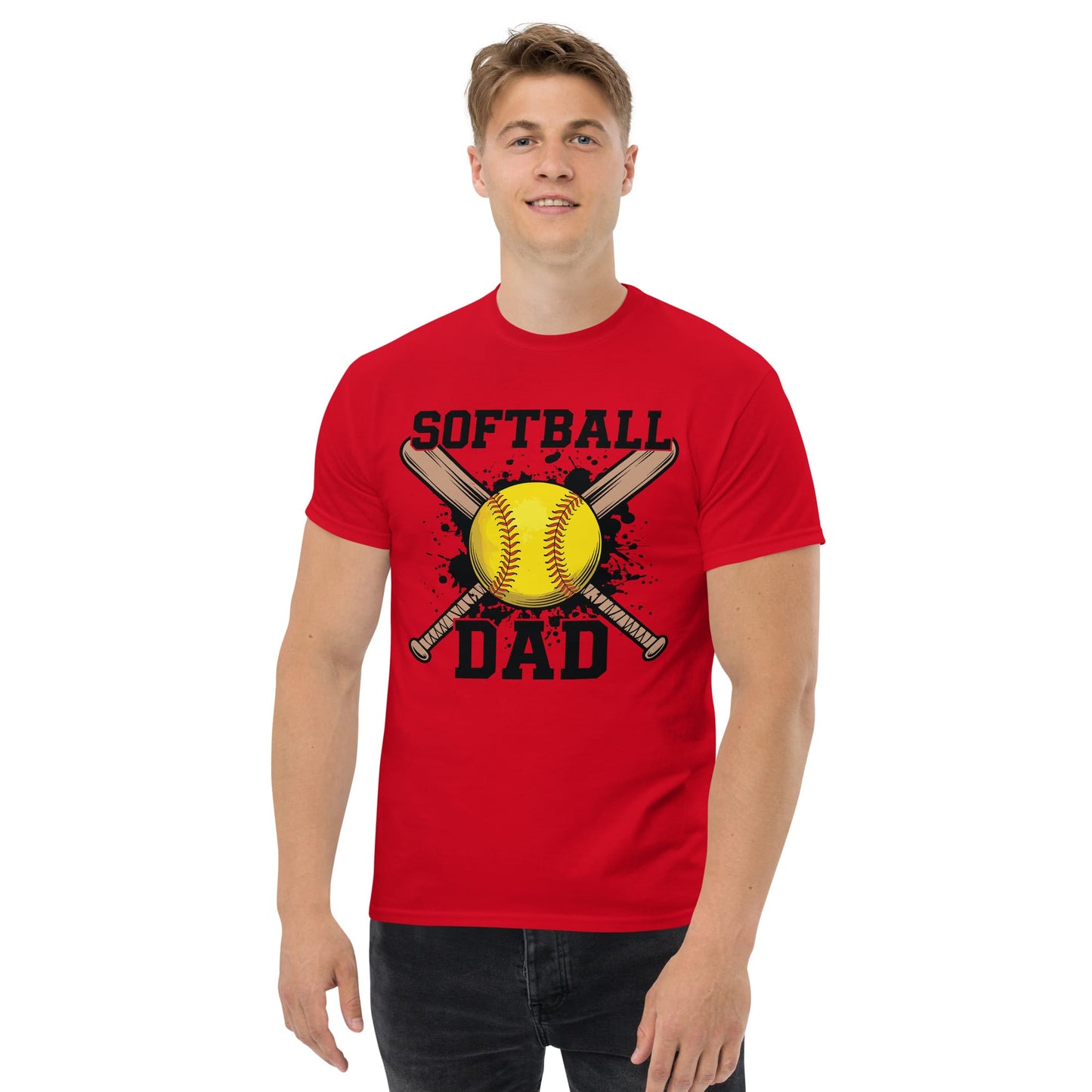 Softball Dad T-Shirt – Proud Softball Dad Shirt, Game Day Spirit Tee Spirit Gear Collective T-Shirt