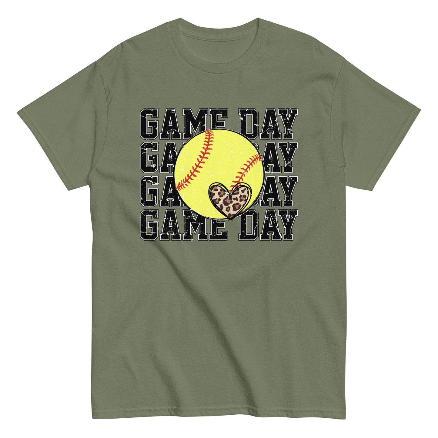 Softball Game Day Shirt Military Green / S Spirit Gear Collective T-Shirt