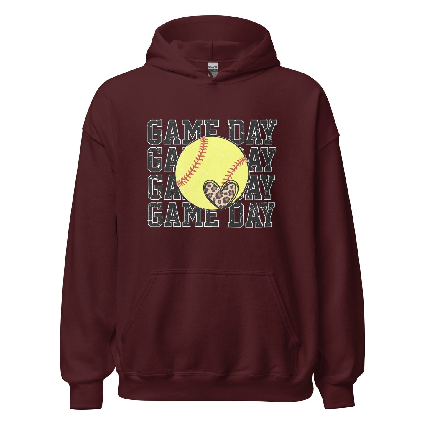 Softball Gameday Hoodie Maroon / S Spirit Gear Collective Hoodie