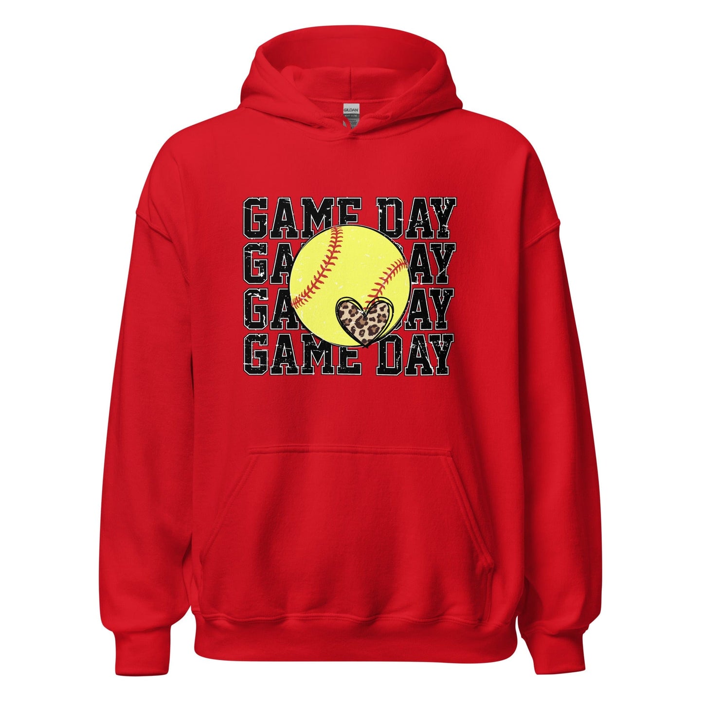 Softball Gameday Hoodie Red / S Spirit Gear Collective Hoodie