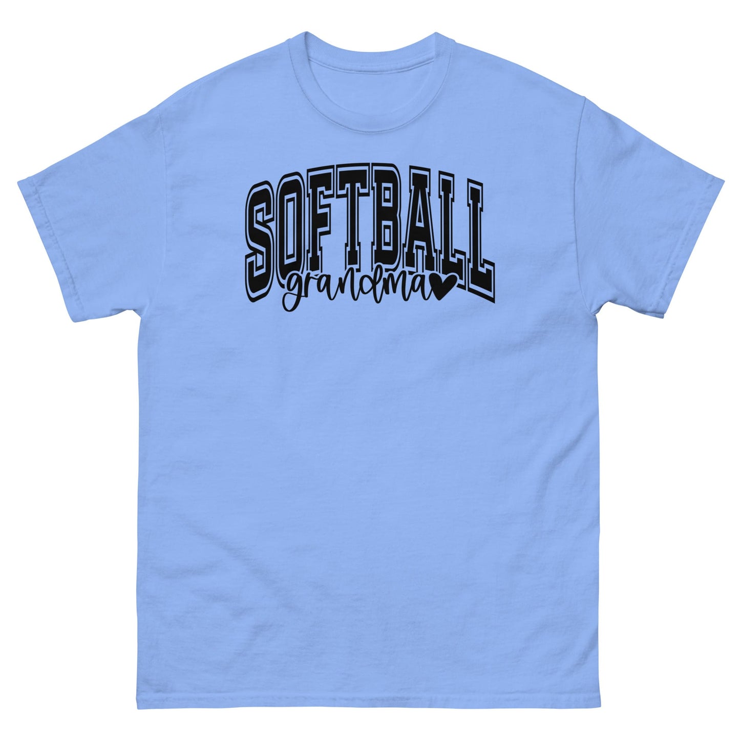 Softball Grandma Shirt – Cute Softball Grandma Tee Carolina Blue / S Spirit Gear Collective T-Shirt