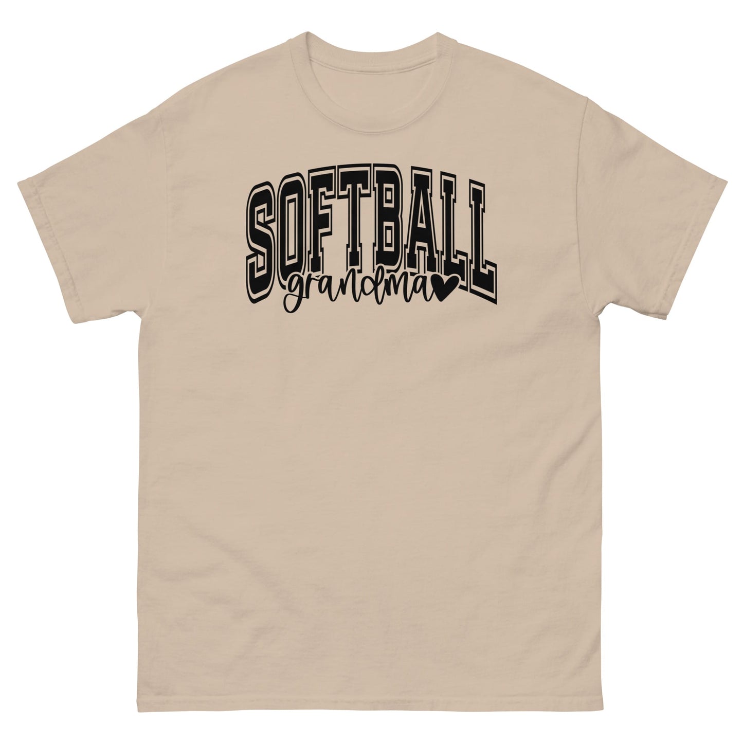 Softball Grandma Shirt – Cute Softball Grandma Tee Sand / S Spirit Gear Collective T-Shirt