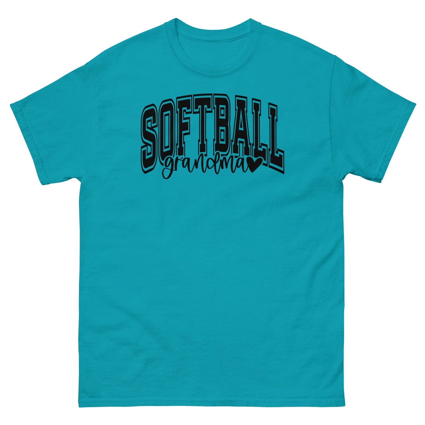 Softball Grandma Shirt – Cute Softball Grandma Tee Tropical Blue / S Spirit Gear Collective T-Shirt