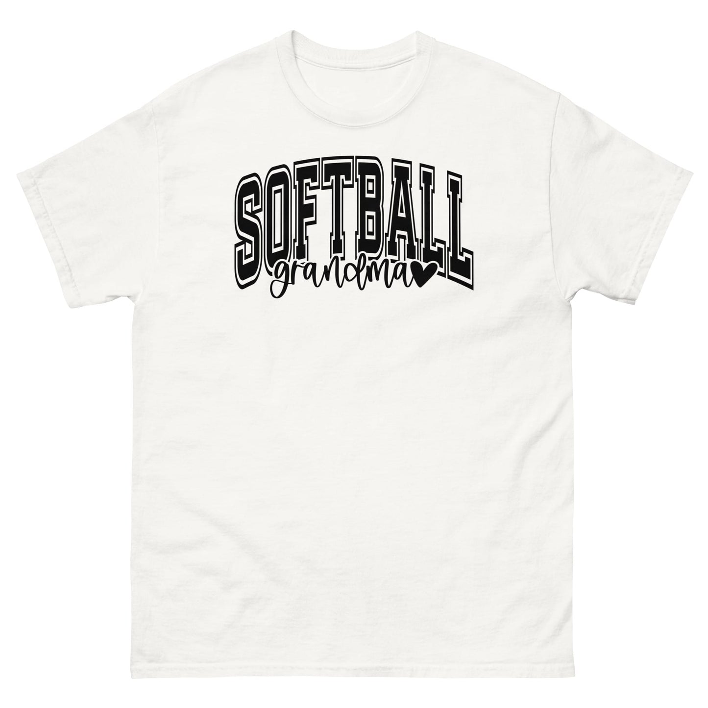 Softball Grandma Shirt – Cute Softball Grandma Tee White / S Spirit Gear Collective T-Shirt
