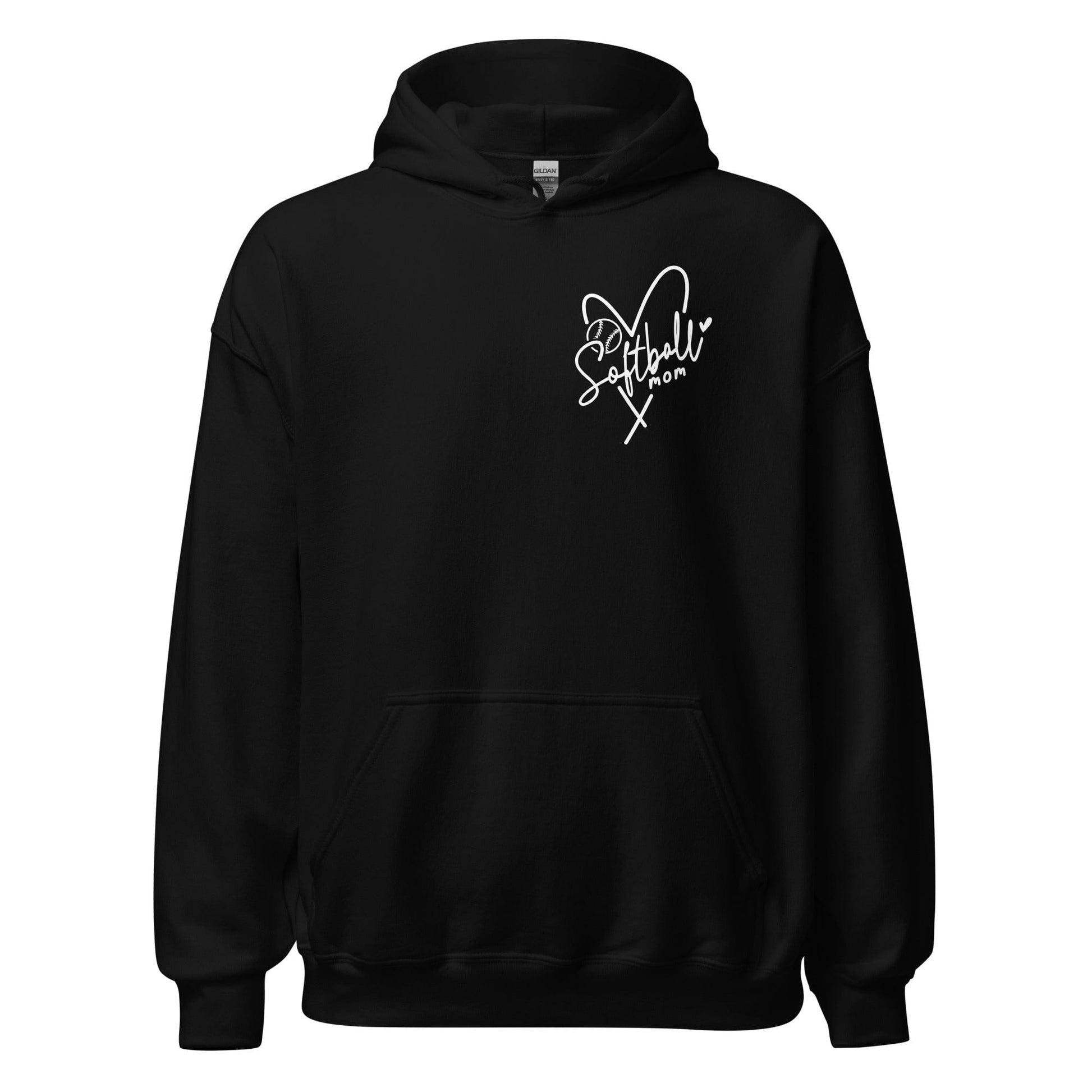 Softball Mom Hoodie Black / S Spirit Gear Collective Hoodie