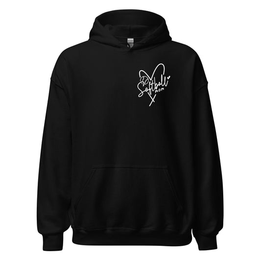 Softball Mom Hoodie Black / S Spirit Gear Collective Hoodie