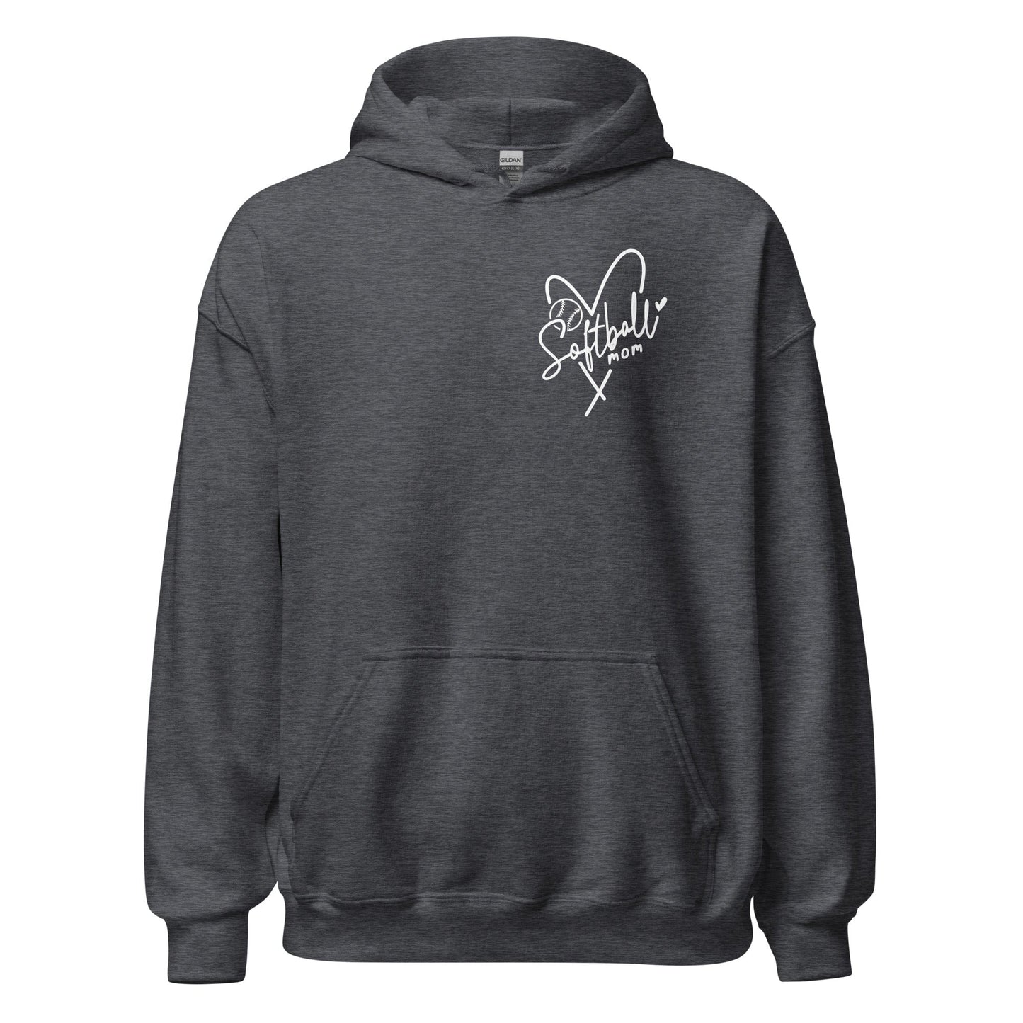 Softball Mom Hoodie Dark Heather / S Spirit Gear Collective Hoodie