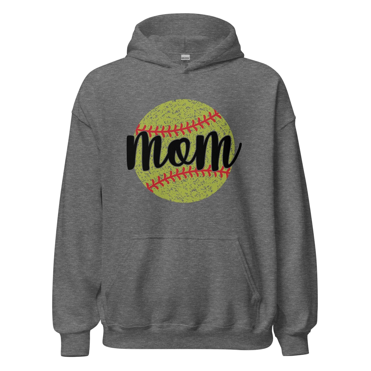 Softball Mom Hoodie Graphite Heather / S Spirit Gear Collective Hoodie