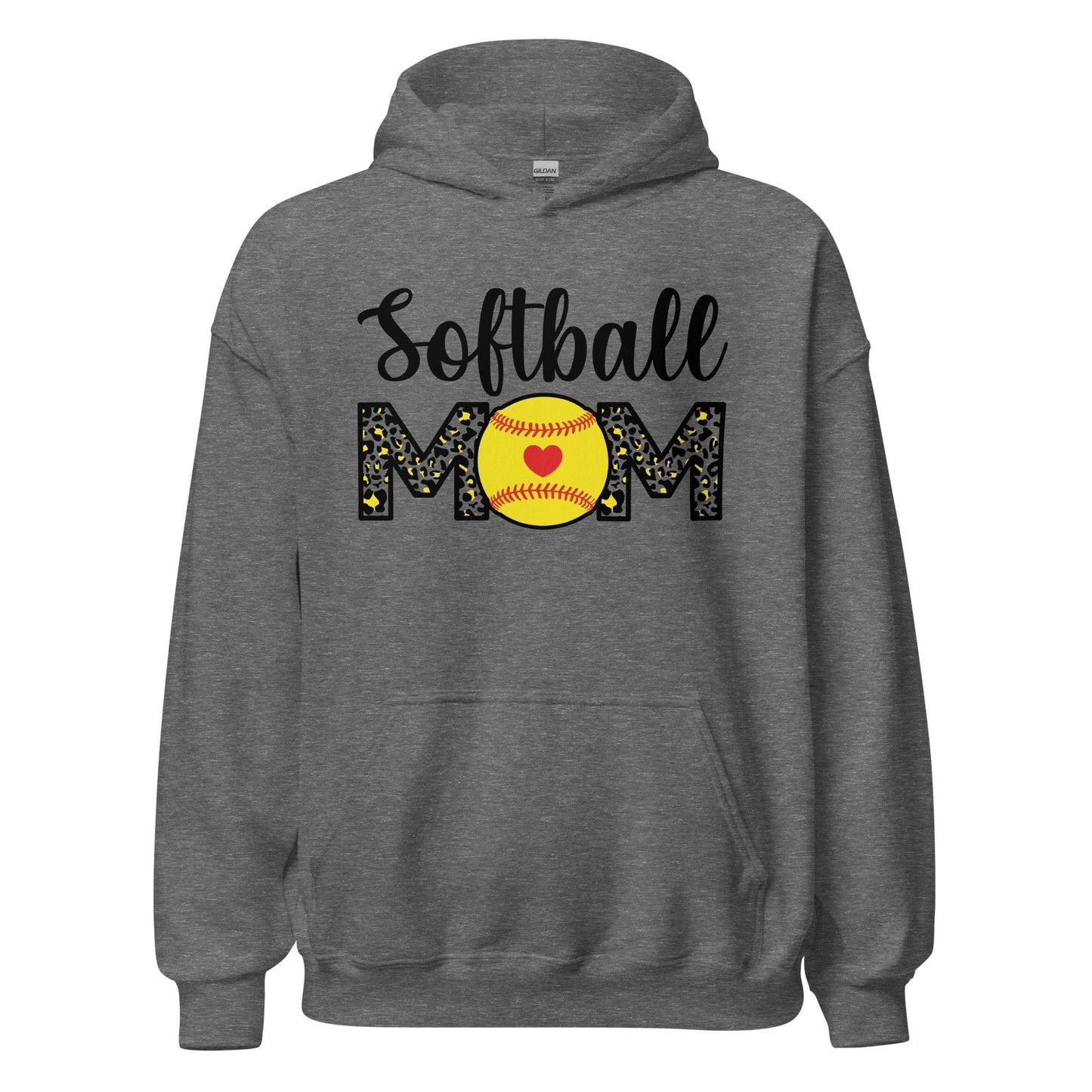 Softball Mom Hoodie Graphite Heather / S Spirit Gear Collective Hoodie