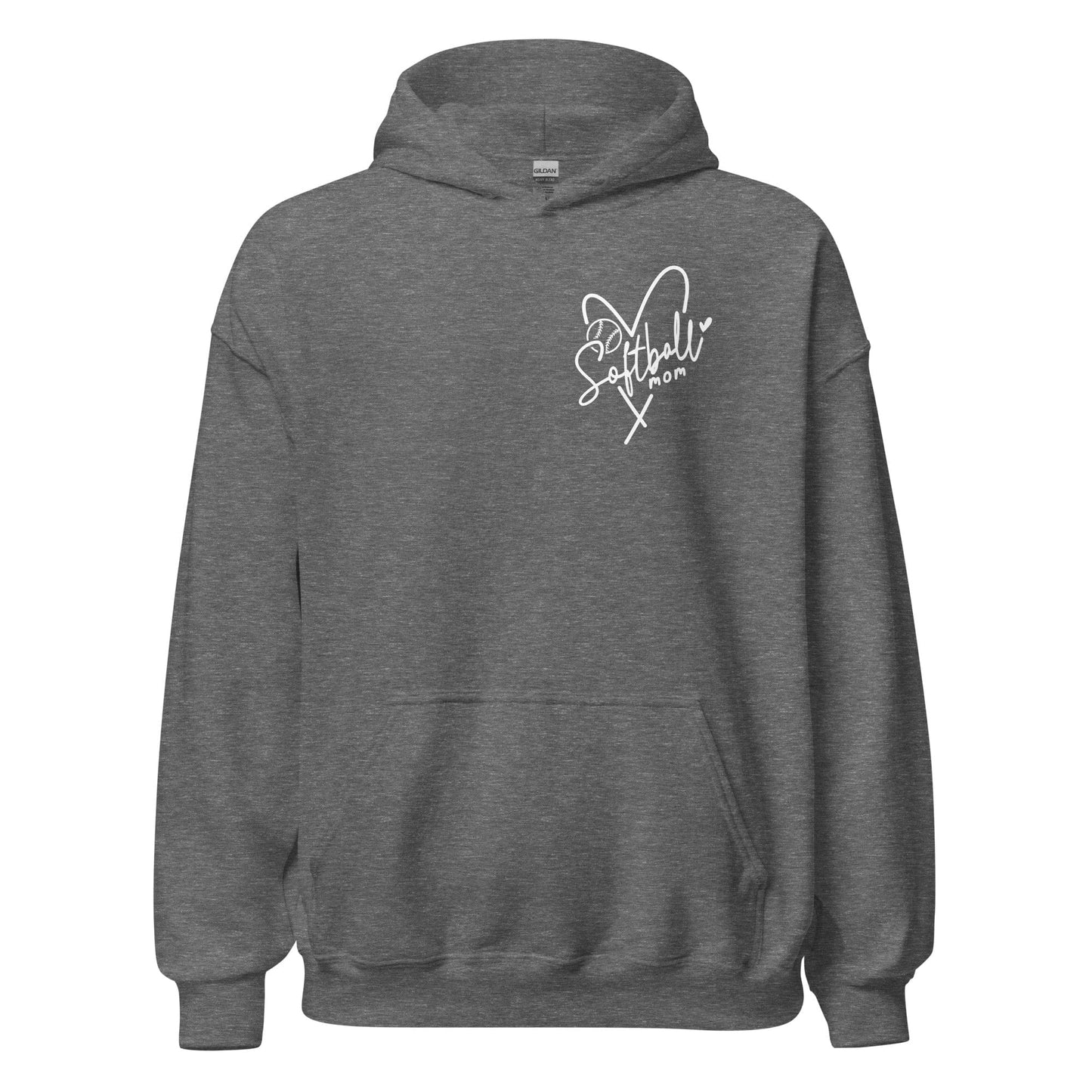 Softball Mom Hoodie Graphite Heather / S Spirit Gear Collective Hoodie