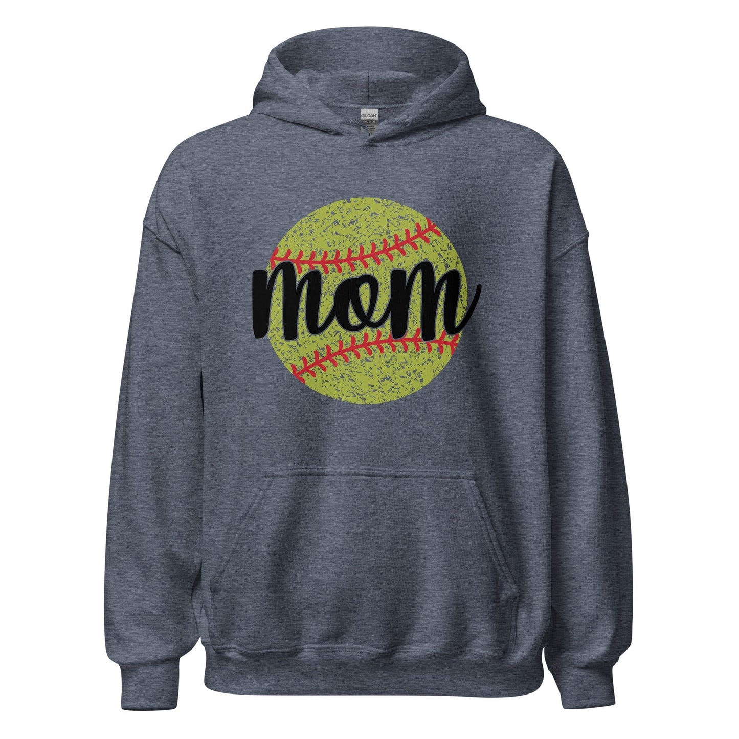 Softball Mom Hoodie Heather Sport Dark Navy / S Spirit Gear Collective Hoodie