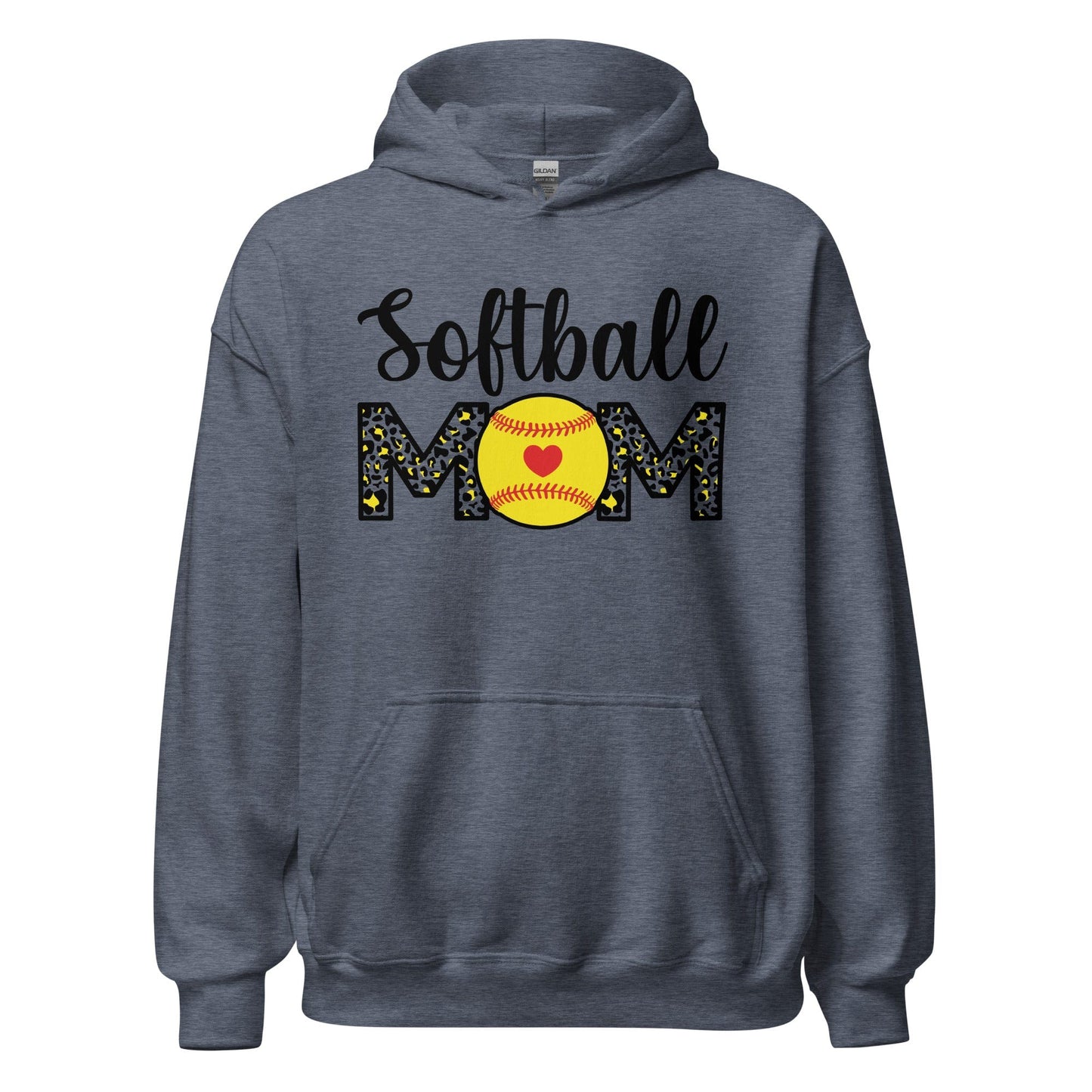 Softball Mom Hoodie Heather Sport Dark Navy / S Spirit Gear Collective Hoodie