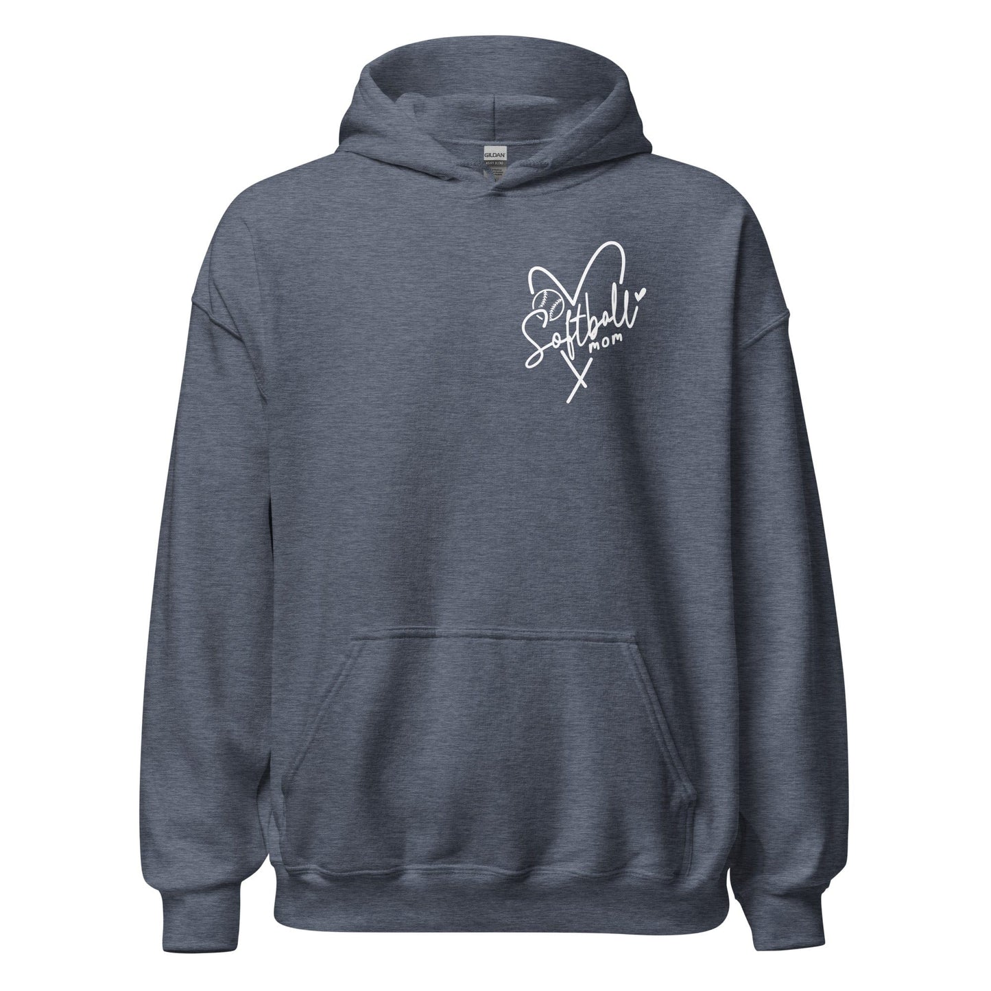 Softball Mom Hoodie Heather Sport Dark Navy / S Spirit Gear Collective Hoodie