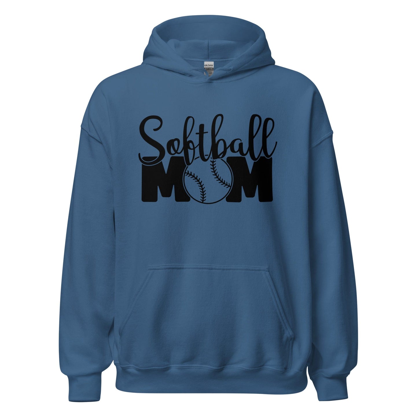 Softball Mom Hoodie Indigo Blue / S Spirit Gear Collective Hoodie