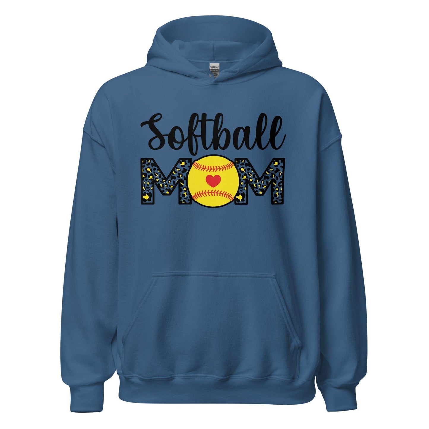 Softball Mom Hoodie Indigo Blue / S Spirit Gear Collective Hoodie