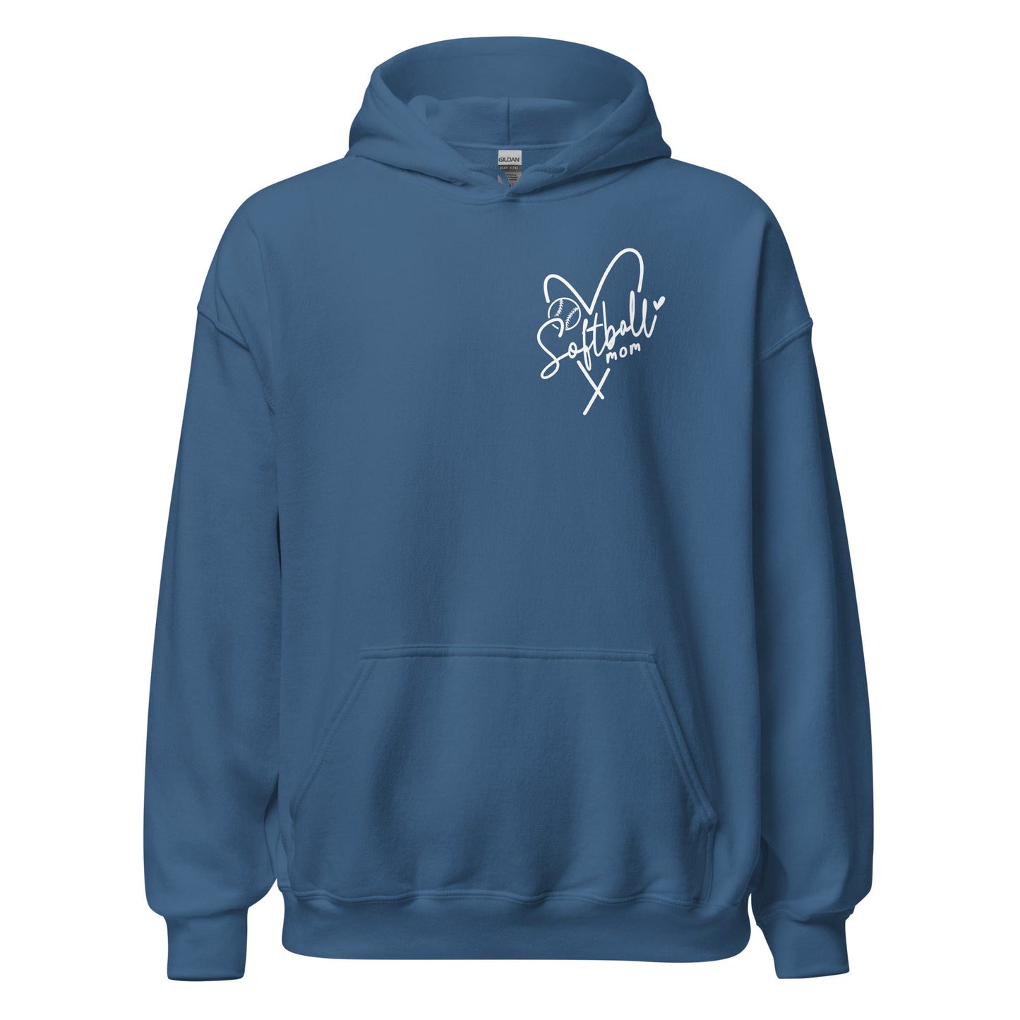 Softball Mom Hoodie Indigo Blue / S Spirit Gear Collective Hoodie