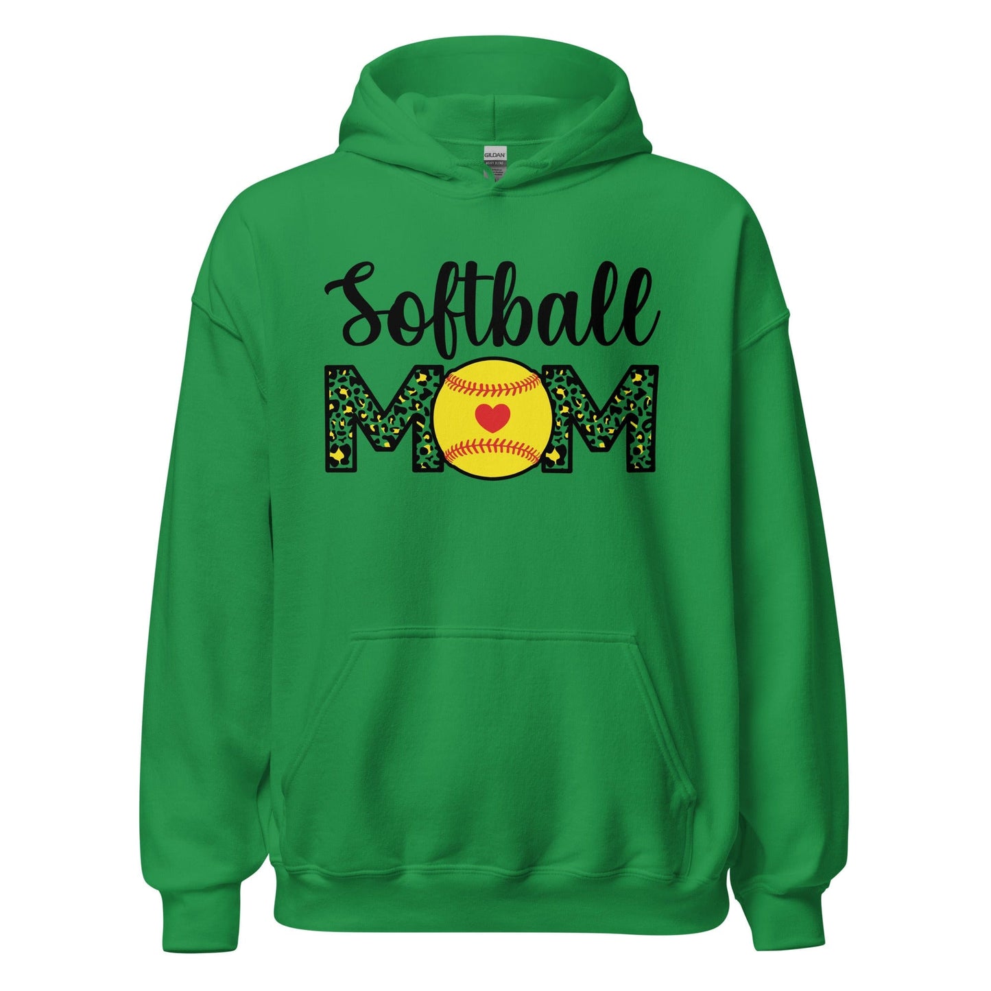 Softball Mom Hoodie Irish Green / S Spirit Gear Collective Hoodie